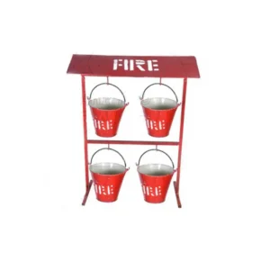 Fire Bucket With 4 bucket & Stand